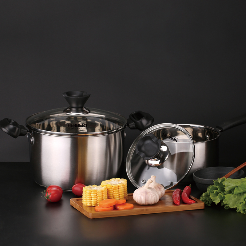 赫伯特 塔兰托烹饪两件套HBT-G2200(汤锅24CM+奶锅18CM)高清大图