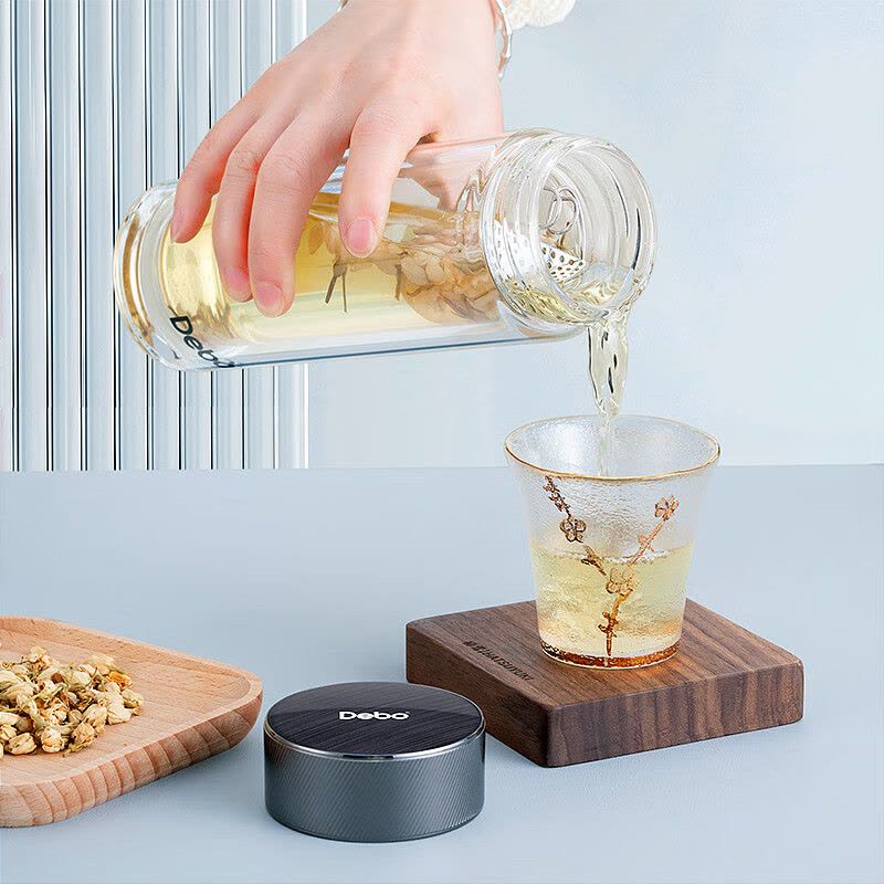 德铂(Debo)雷奈斯高硼硅玻璃双层玻璃杯茶杯礼盒装400mlDEP-908图片