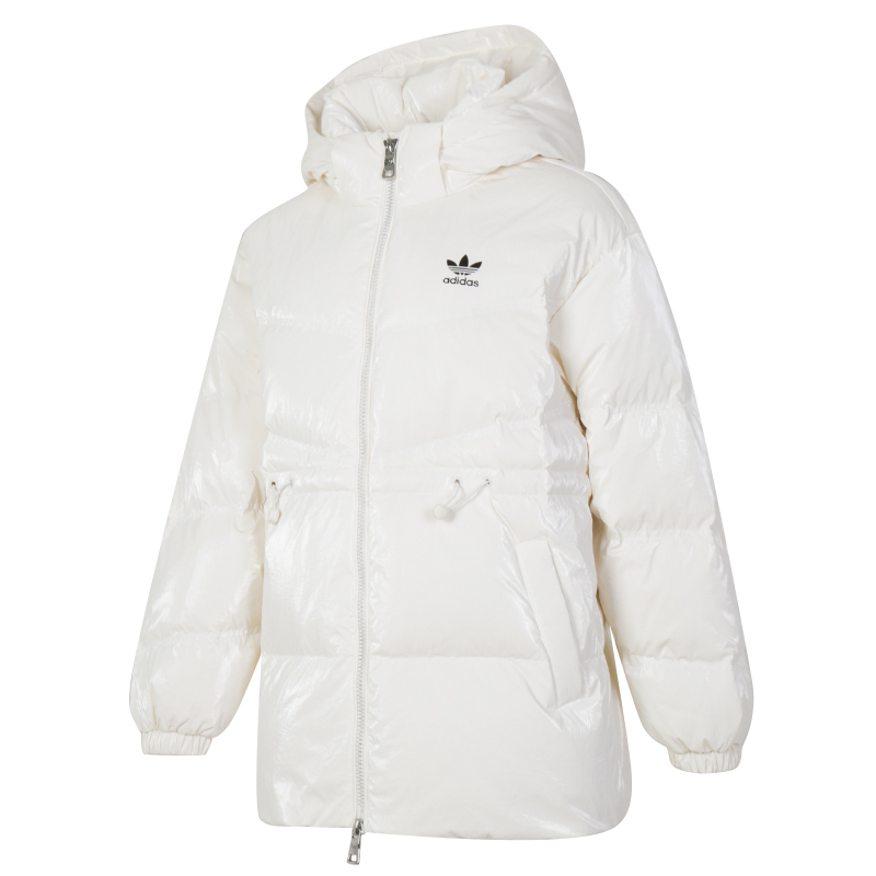 adidas阿迪达斯三叶草女子新款加厚保暖连帽羽绒服JD3781 ZP