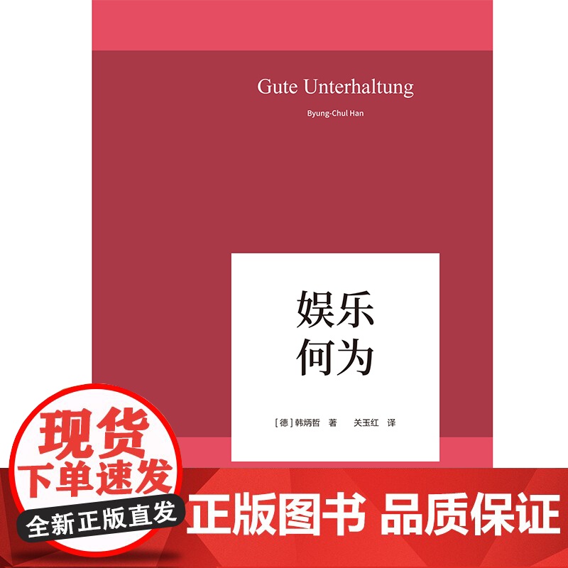 娱乐何为 韩炳哲 中信出版社 正版书籍高清大图