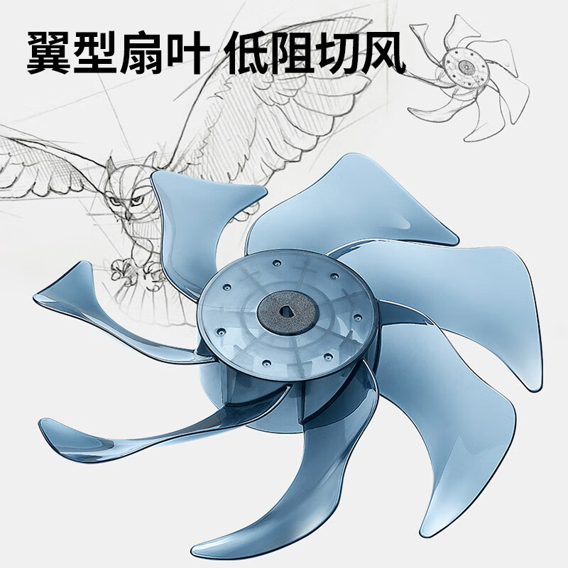 美的 东芝家用直流变频轻音循环电风扇 F-DSB500XCN(Y) 白色高清大图