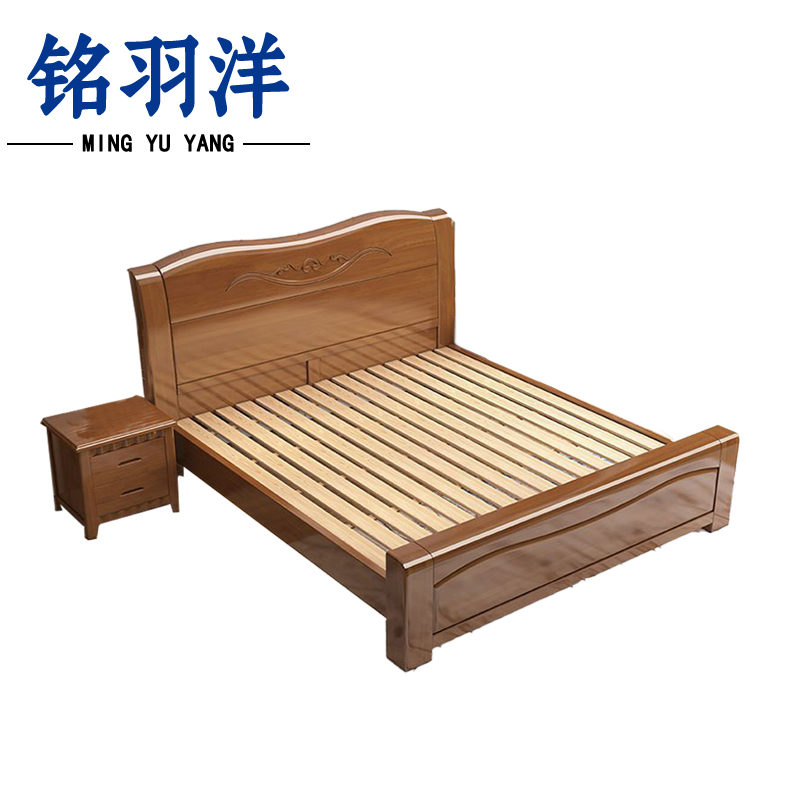 铭羽洋床E08款150*220*47cm+1床头柜套高清大图