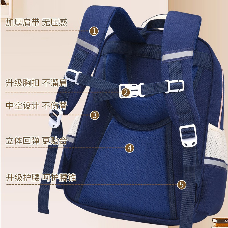 麒霁 小学生书包送文具盒 LZJ5485高清大图