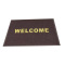 漂牌英文咖色加厚60*90cm耐磨进门防滑垫脚垫PVC丝圈地垫出口门垫