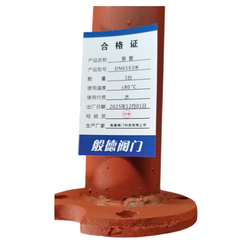 般德 泵管 DN65*3米 台