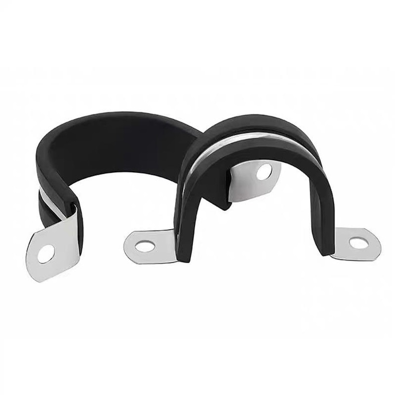 中锦科技 不锈钢U型带连胶条骑马卡 管卡 抱箍 Φ10mm 个高清大图