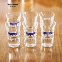 Luminarc法国弓箭(ARC)乐美雅玻璃 烈酒吞杯白酒杯酒具套装34ML6件套 G9059不含铅易洗(非一次性使用)
