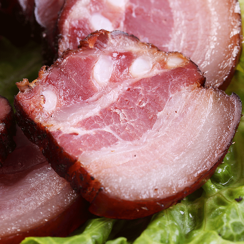 正宗农家自制柴火烟熏肉老腊肉特色腊味湖南湘西特产500克