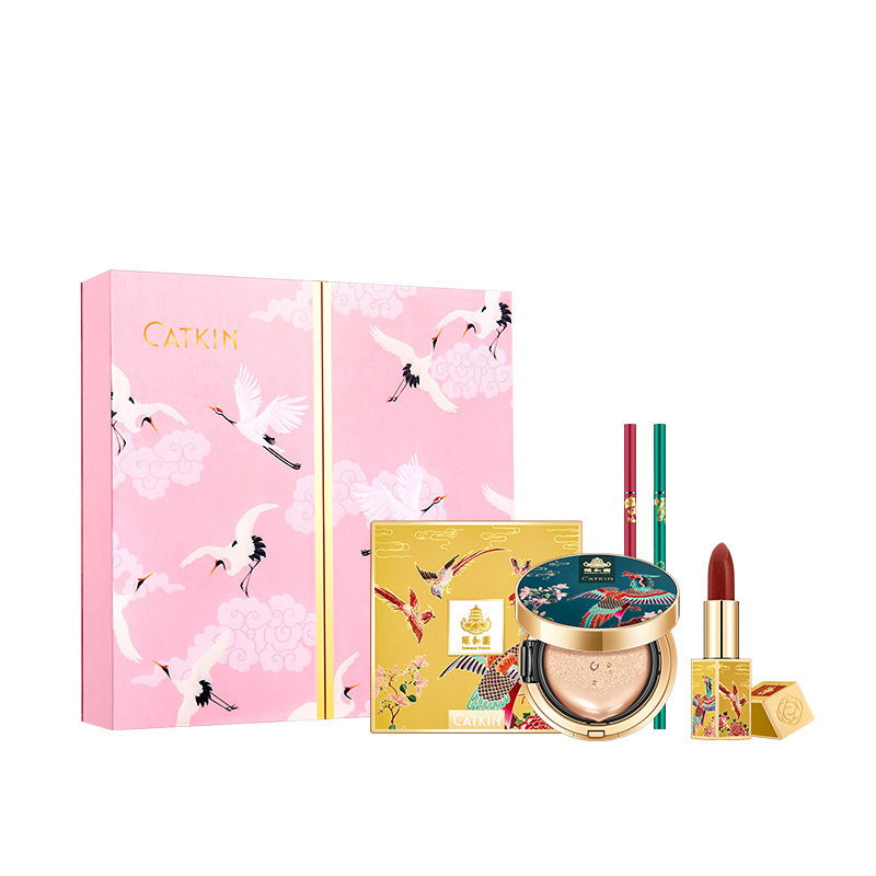 卡婷CATKIN 云中仙凤仪红02锦盒 彩妆礼盒套盒女生礼物