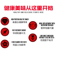 海德力PROSUPPS 乳清蛋白棒40克低甜不粘牙男女健身骑行马拉松代餐能量棒 椰子曲奇味12支
