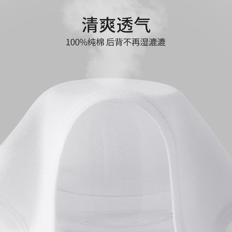 花花公子纯棉男士背心男款夏季全棉男生运动吸汗白色内穿打底汗衫图片