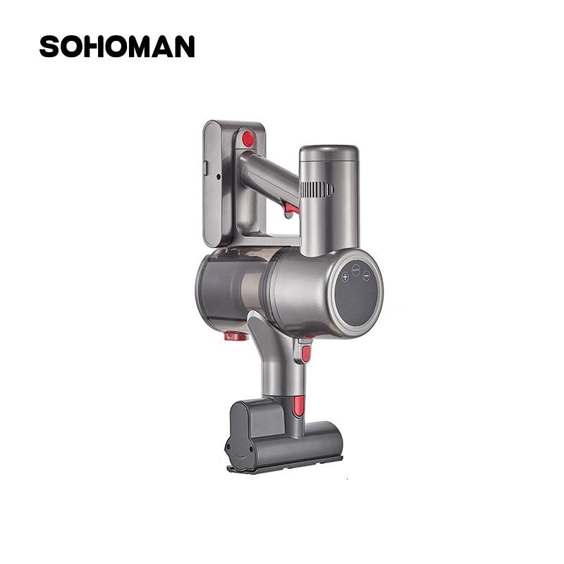 索哈曼(SOHOMAN)V22吸尘器无线手持家用毛发不缠绕大吸力小型吸擦手持无线吸尘器宠物V22灰色高清大图