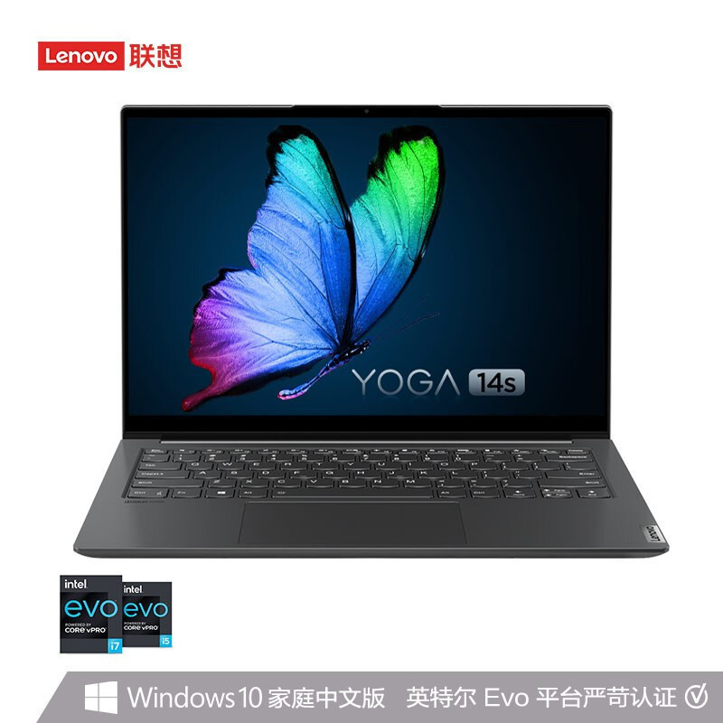 联想(Lenovo)YOGA 14s 14英寸全面屏轻薄笔记本电脑(i5-11300H 16G 512G 2.8K 90Hz高刷屏)深空灰 官方标配高清大图