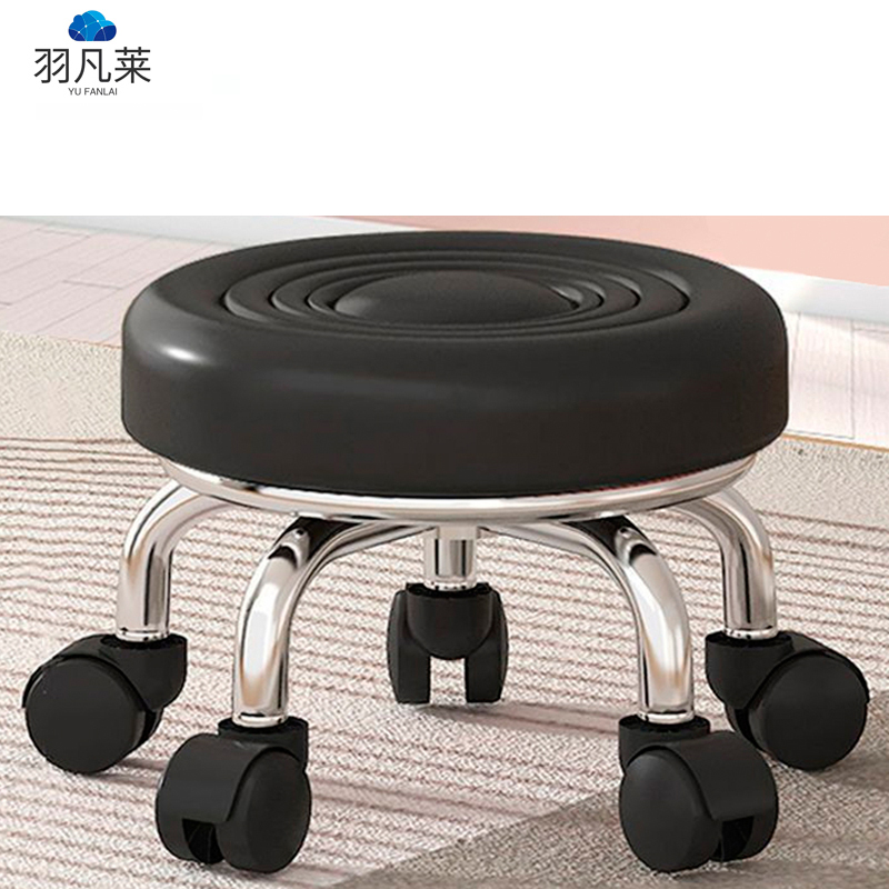 羽凡莱 带轮小凳子 水波矮款 个高清大图