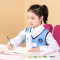 得力(deli)70540儿童坐姿矫正器 蓝色 小学生写字学习支架 防近视驼背矫正纠正器可升降 学生文具套装