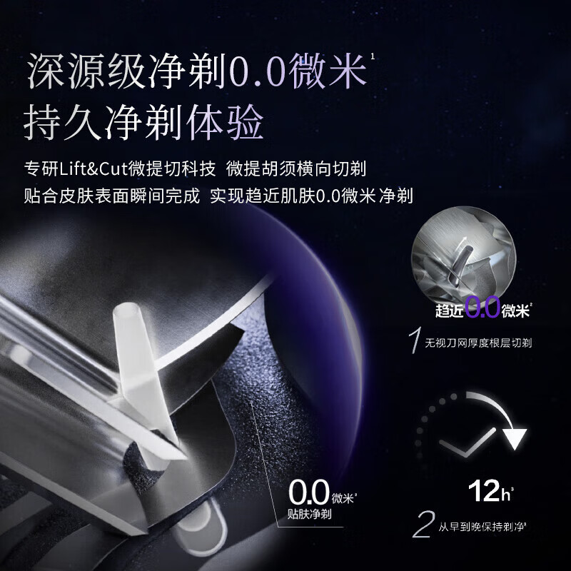 飞利浦(Philips)S7618/55电动剃须刀蜂巢7系变形金刚威震天联名 SkinIQ肌能感应高清大图