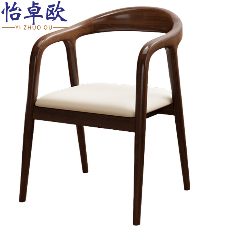 怡卓欧实木椅子餐椅个高清大图