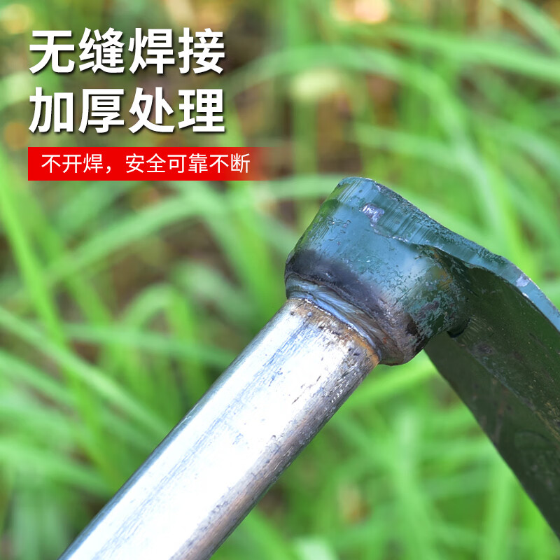 668加厚钢柄条锄 全长122.5cm(刃宽12cm 刃长24cm)高清大图