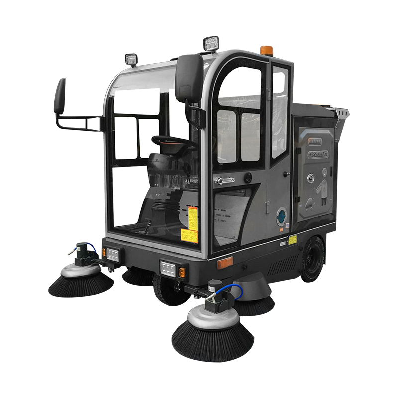 疆泰 全封闭驾驶式扫地机48V100A工业工厂扫地车户外道路清扫车小区物业环卫公路电动扫路车JT-S5高清大图