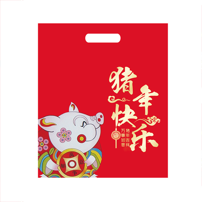 SCP 300g礼包手提袋28x42 定制新年节庆装饰用品SCP-1165（此为单个价，起订500个不足起订量不发）