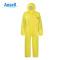 安思尔微护佳(Ansell)AlphaTec®3000-111 连体防尘防化服 黄色 一套