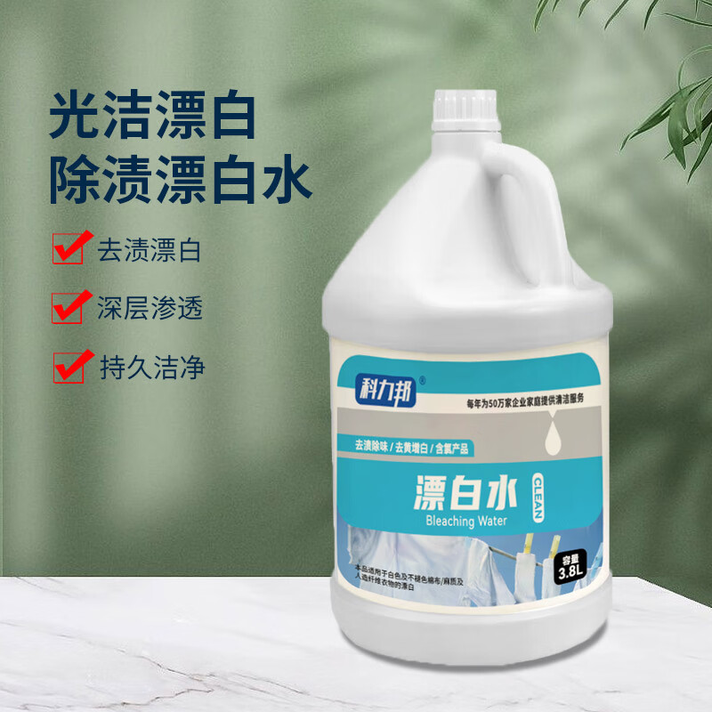 科力邦(Kelibang) 漂白剂 KB2105 去污增白漂白水宾馆酒店清洁液商用物业保洁大桶清洁剂3.8升高清大图