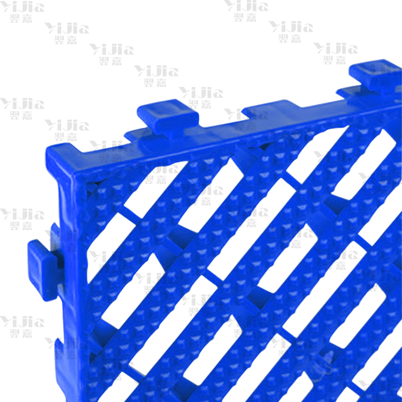 翌嘉 YJ3121322地格栅塑料拼接地板垫网格垫板 蓝色高清大图