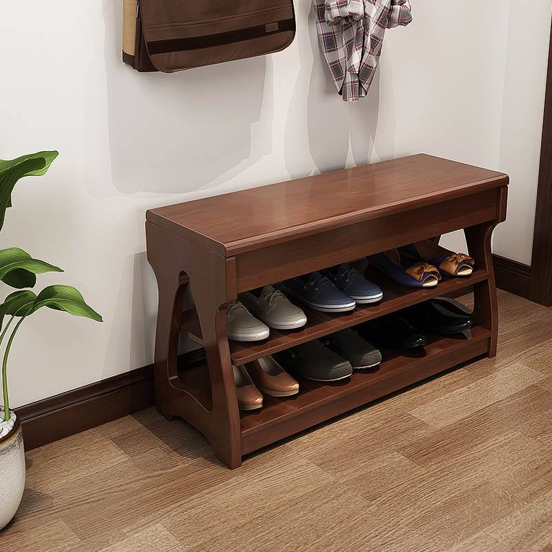 实木换鞋凳家用口登进凳鞋柜式收纳可坐中式玄关穿鞋矮凳子