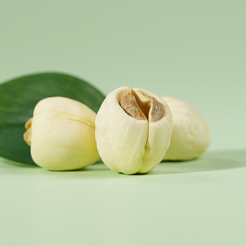 绿帝莲子粒大饱满自然莲香粉糯爽口大小均匀通心通透久煮不散230g高清大图