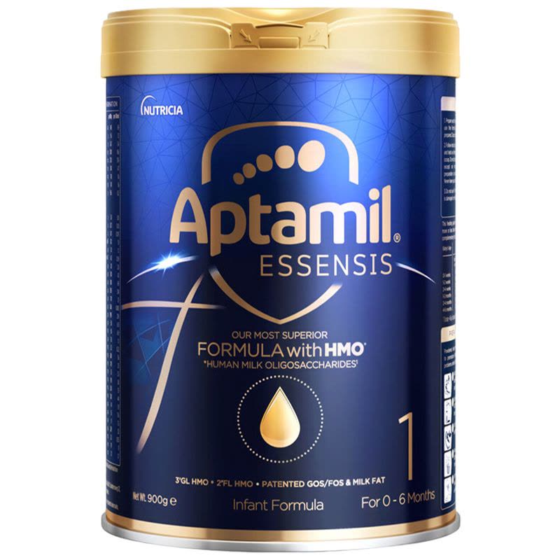 Aptamil香港原装进口爱他美奇迹蓝罐1段0-6个月HMO婴幼儿配方奶粉900g图片
