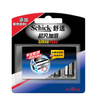 schick 舒适 超凡加滑剃须刀头替换装 5个刀头