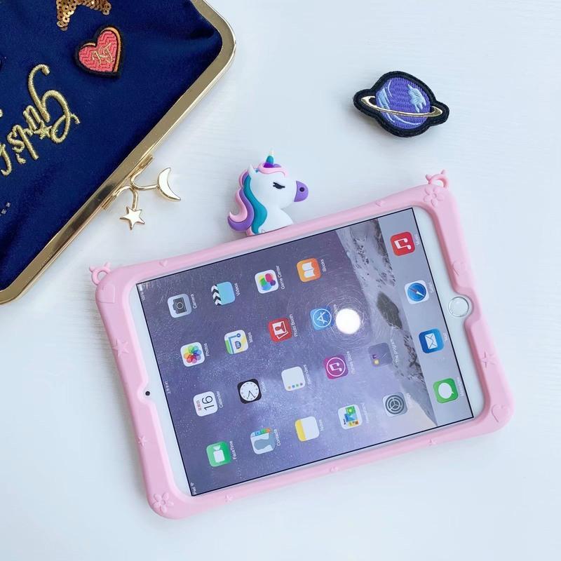 iPadpro12.9保护套2020/19/17/15Air4硅胶壳Mini235/Pro9.7寸10.2 粉色独角兽