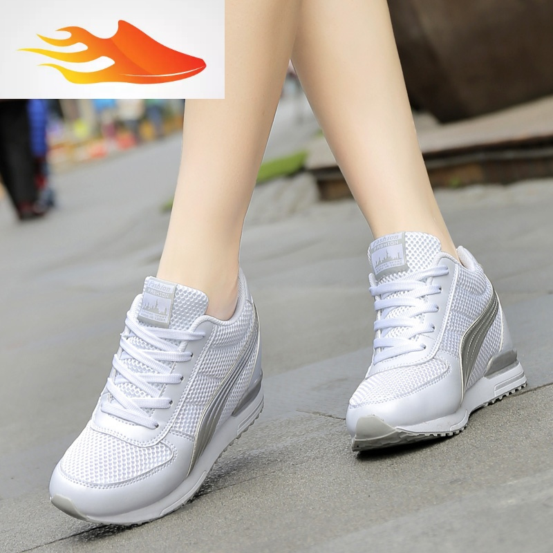 fish basket内增高女鞋夏季新款百搭面透气鞋运动休闲鞋女韩版时尚