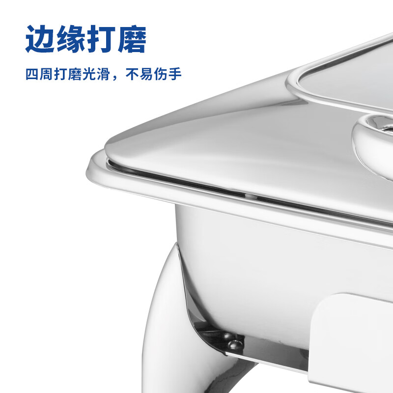 新力士电加热长方形自助餐保温炉高炉身款W16-1102T+W16-1100B(8.5升)高清大图