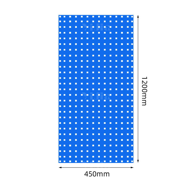 翌嘉YJ4121054 五金方孔洞洞板置物架金属工具挂板壁挂收纳整理挂架 1200*450*1.2高清大图