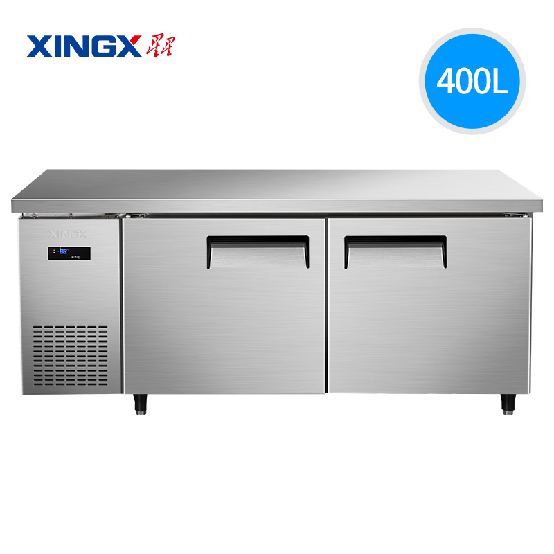 星星KTC-1580G厨房工作台冰柜冷藏工作台水吧台商用平冷卧式冰箱厨房保鲜柜不锈钢冷冻柜奶茶操作台