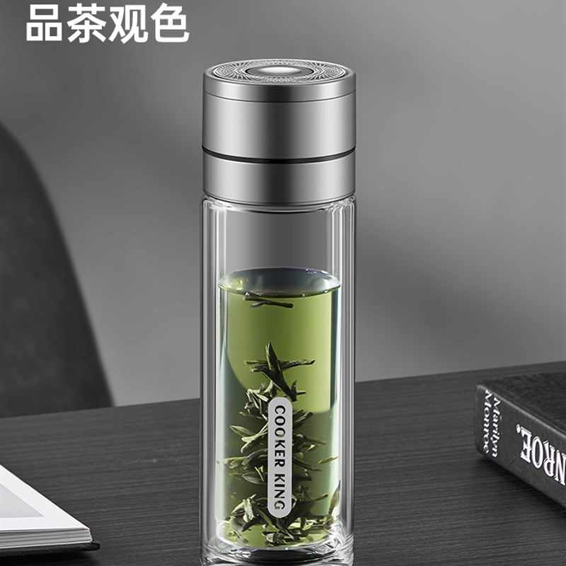 炊大皇耐热防爆玻璃杯400ml健康环保无铅钢化设计散热快高清大图