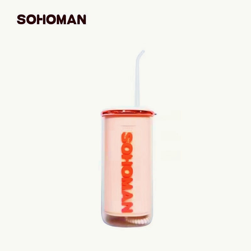 索哈曼(SOHOMAN) N 1冲牙器智能洗牙器水牙线家用便携清洁器口腔冲洗器美牙仪 N1 粉色