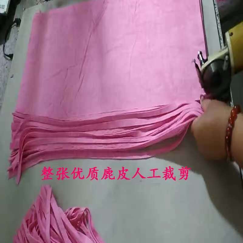 圆头拖把头1个(不带杆子) 鹿皮巾拖把圆头老式墩布鸡皮巾鹿皮绒吸水pva传统家用拖布一拖净