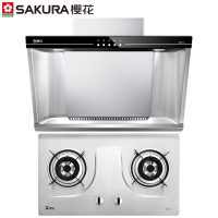 樱花(Sakura)不锈钢按键式侧吸式抽油烟机燃气灶烟灶套餐 CXW-180-101+A25 15立方 天然气