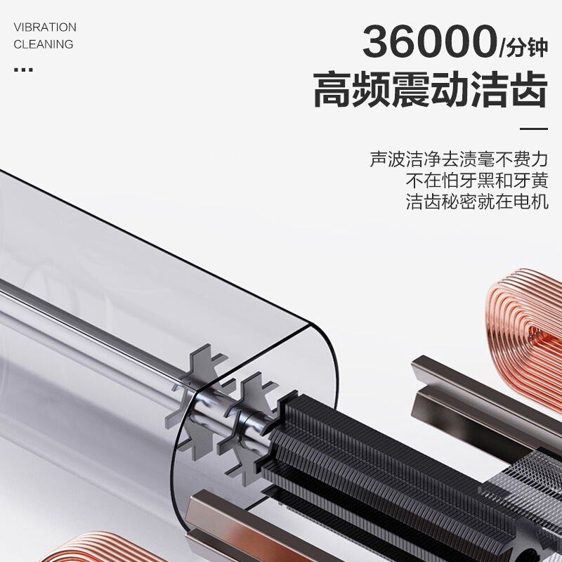 舒客(Saky)成人电动牙刷 G2212 黑色