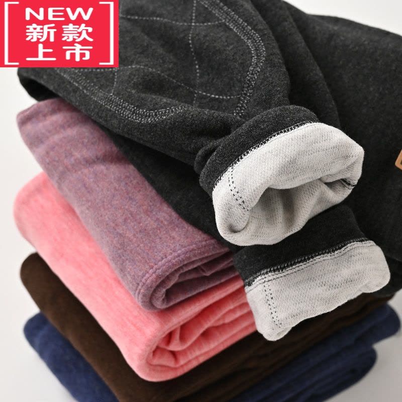 可莉允美雅碧儿童高腰护肚保暖裤 打底裤 男女童双层恒温棉裤秋冬款童装图片