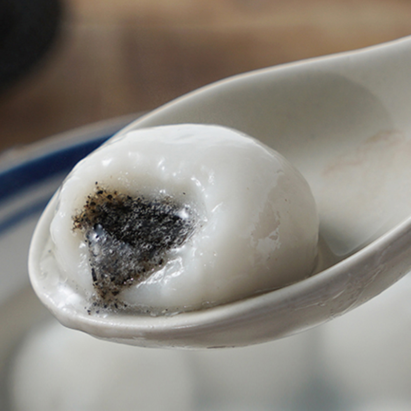 吴大娘经典汤圆黑芝麻馅元宵水煮速冻大汤圆甜点500克