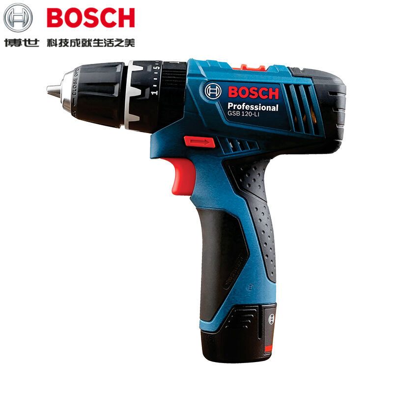 [苏宁自营]博世(BOSCH)GSB 120 单电版锂电冲击钻 家用充电式电钻 电动螺丝刀起子机正反转无极变速