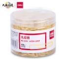 得力(deli) 1筒装 微黄色橡皮筋耐用橡胶圈/橡皮筋/牛皮筋 高弹力不易断 财务办公用品 3213