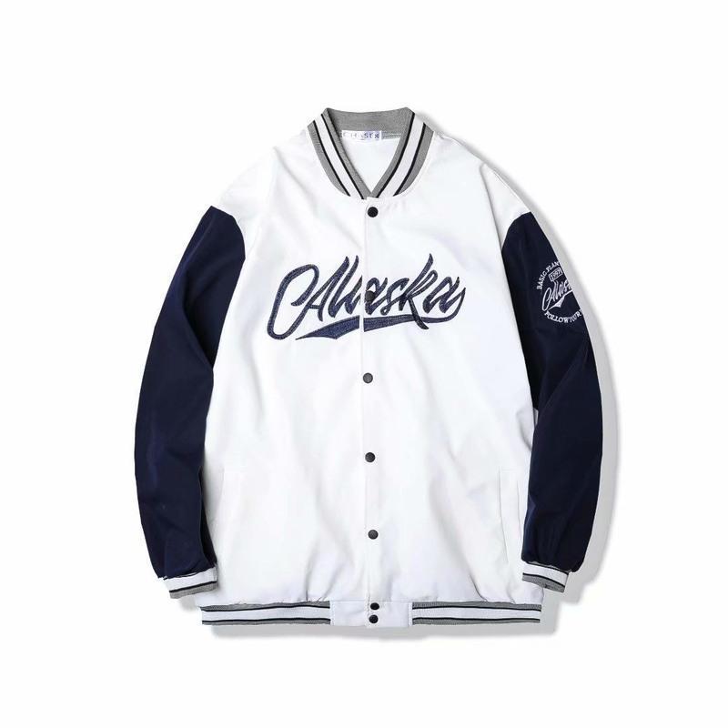 潮牌棒球服外套男女同款ins潮流学生韩版宽松百搭夹克上衣夏季薄h804