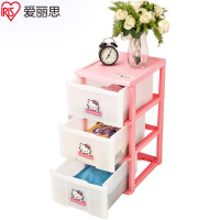 爱丽思(IRIS)三层 HELLOKITTY儿童整理衣服玩具收纳柜宝宝衣柜