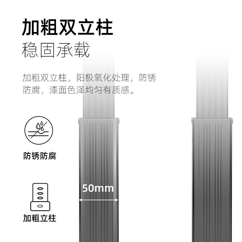NB AVF1800-70-1P(55-80英寸)移动电视机支架落地视频会议推车激光电视架多媒体教学电视支架