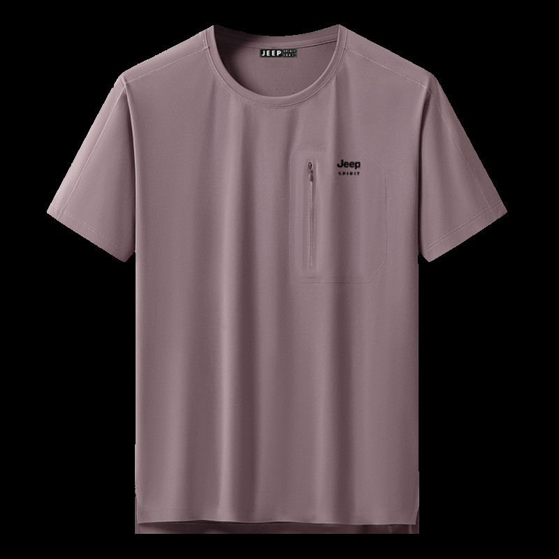 JEEP SPIRIT短袖圆领T恤冰丝快干透气冷感同款运动T恤衫