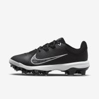 耐克(NIKE)棒球鞋女款灵活抓地力速滑钉鞋运动竞赛专业训练鞋 Black/Pure_Platinum/White 36.5
